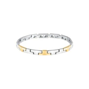TRUSSARDI BRACCIALE ACCIAIO & GOLD