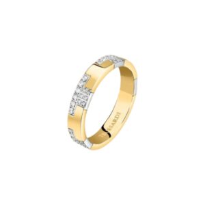 TRUSSARDI ANELLO ACC/GOLD/ZIRC MIS.14
