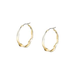 TRUSSARDI ORECCHINI CERCHIO ACCIAIO GOLD