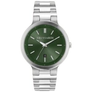 TRUSSARDI OROLOGIO ACCIAIO QUADRANTE VERDE