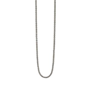 COMETE COLLANA ACCIAIO PVC ROSÈ ED EMATITE GRIGIA