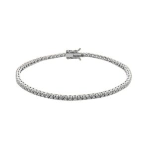 COMETE BRACCIALE TENNIS ARGENTO E PIETRE