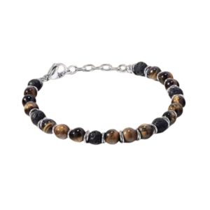 COMETE BRACCIALE ACCIAIO OCCHIO DI TIGRE