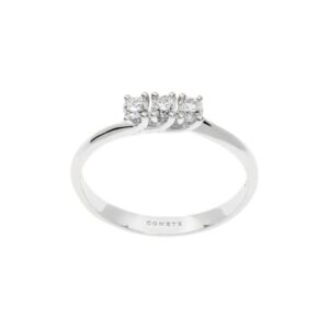 COMETE ANELLO TRILOGY ORO BIANCO