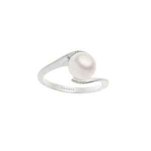 COMETE ANELLO IN ORO PERLA MM 7.5-8 E DIAMANTI