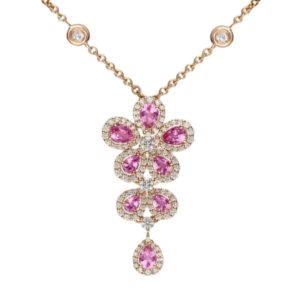 LEO PIZZO COLLANA ORO ROSA E ZAFFIRI