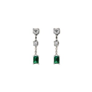 C.FERRAGNI ORECCHINI PEND EMERALD ARG925