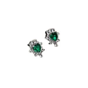 CHIARA FERRAGNI ORECCHINI CUORI EMERALD