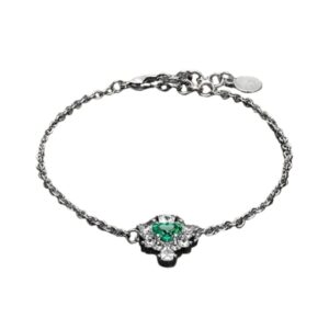 C.FERRAGNI BRACCIAL CUORE EMERALD ARG925