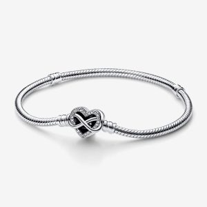 PANDORA BRACCIALE CUORE INFINITO PIETRE