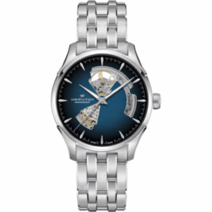 HAMILTON JAZZMASTER OPEN HEART AUTO BLU